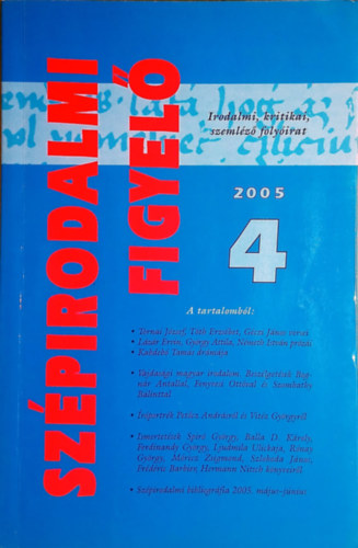 Sz�pirodalmi Figyel� 2005/4.
