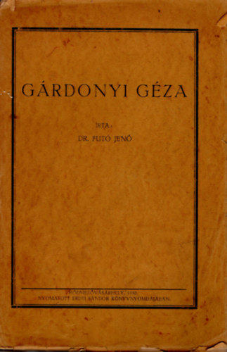 dr. Fut Jen - Grdonyi Gza