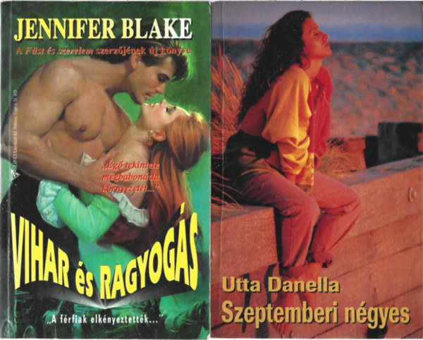 2 db k�nyv, Jennifer Blake: Vihar �s ragyog�s, Utta Danella: Szeptemberi n�gyes