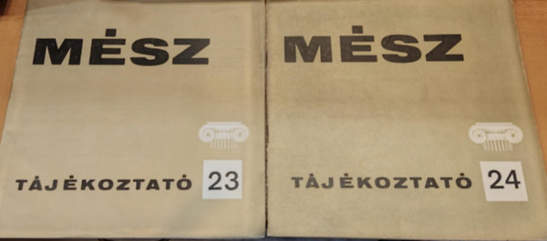 Gspr Tibor - 2 db Msz folyirat (Magyar ptmvszek Szvetsge, szrvnyszmok)