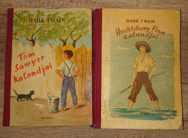 Mark Twain - �Tom Sawyer kalandjai + Hucklebererry Finn (2 k�nyv)