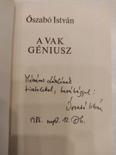 szab Istvn - A Vak Gniusz I.