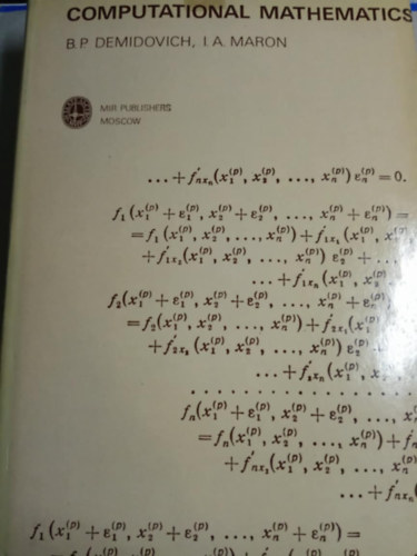 I.A. Maron B.P. Demidovich - Computational mathematics
