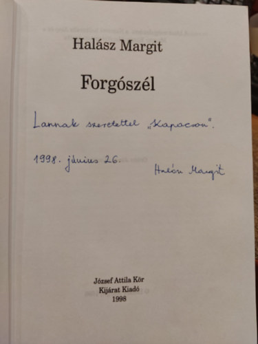 Halsz Margit - Forgszl