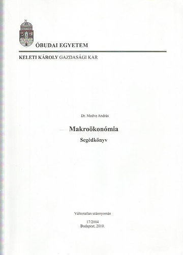 Dr. Medve Andrs - Makrokonmia - Segdknyv