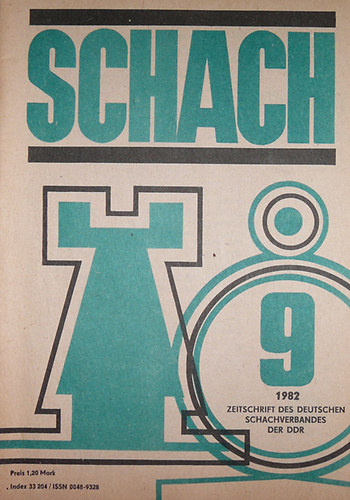 Reinhart Fuchs  (szerk.) - Schach 36. Jahrgang 9.