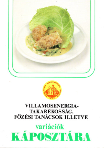 Banai Jzsef - Villamosenergia-takarkossg , fzsi  tancsok illetve varicik kposztra