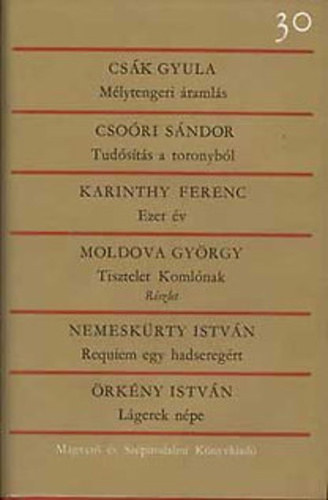 Csori Sndor, Karinthy Ferenc, Moldov Csk Gyula - Magyar krnika