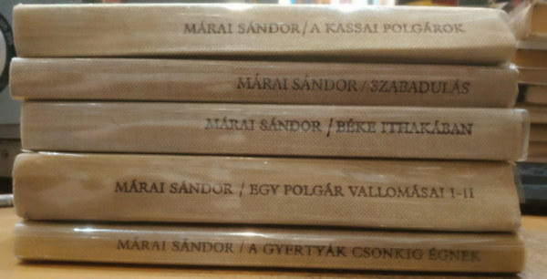 Márai Sándor - 5 db Márai Sándor: A kassai polgárok + Béke Ithakában + Szabadulás + Egy polgár vallomásai I-II. + A gyertyák csonkig égnek