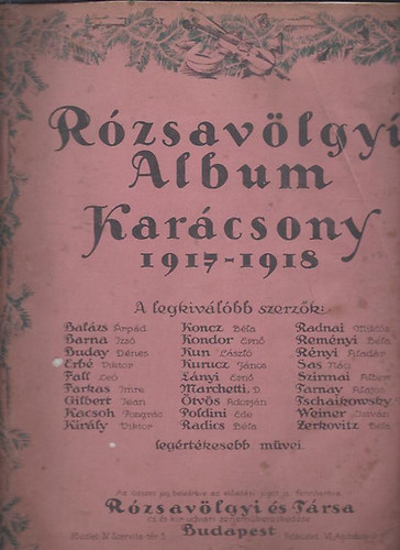 Rózsavölgyi Album Karácsony 1917-1918