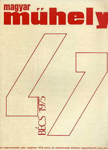 Magyar Mhely 1975 jnius (13. vf. 47. szm)