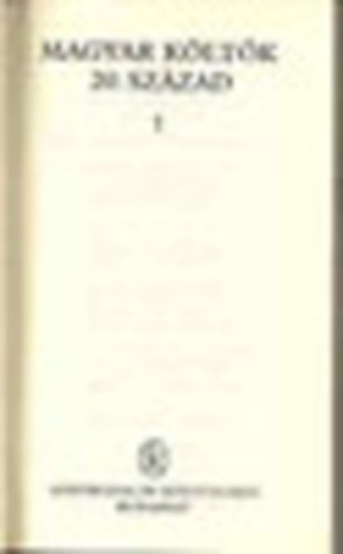 Magyar költők 20. század I-II.