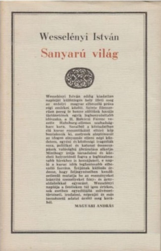 Wesselényi István - Savanyú világ