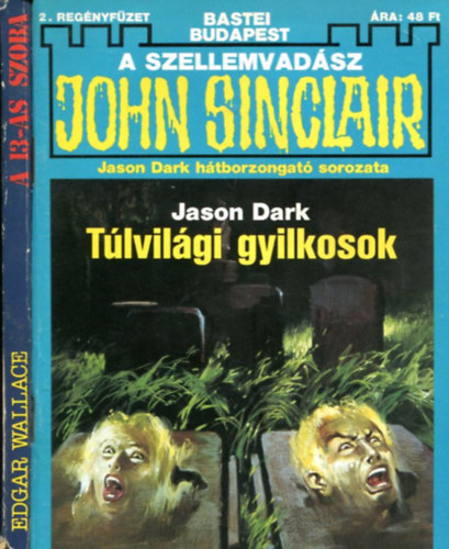 Edgar Wallace - Jason Dark - 2 db krimi fzet - knyv