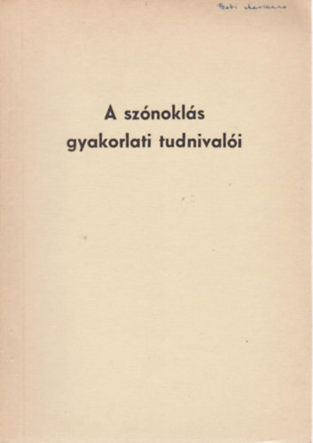 Bognr Elek - A sznokls gyakorlati tudnivali