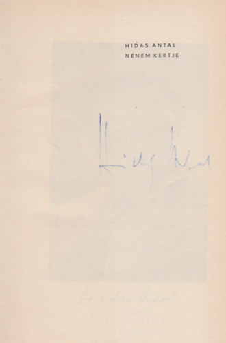 Hidas Antal - N�n�m kertje (Al��rt p�ld�ny)