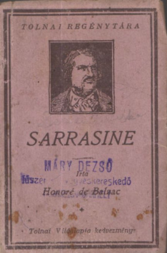 Honor de Balzac - Sarrasine