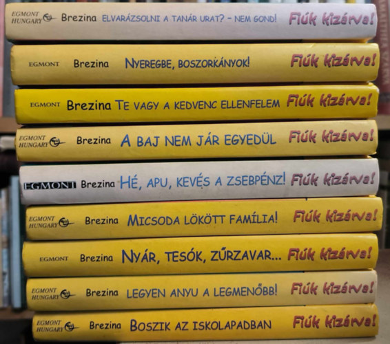 Thomas Brezina - 9 db ktet a "Fik kizrva" sorozatbl