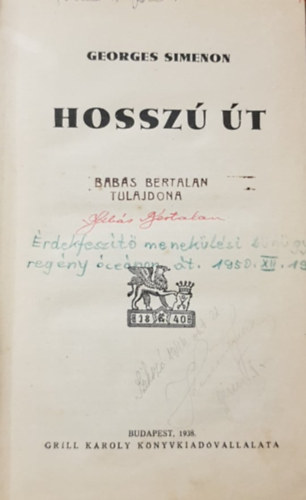 Georges Simenon - Hossz t