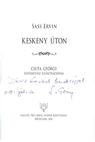 Sass Ervin - Keskeny ton- dediklt