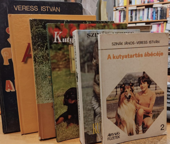 Szink Jnos . Veress Istvn - 6 db Veress Istvn: A kutyatarts bcje; Kutyakalauz; A kutya htkznapjai; Kutyatarts, nevels; A kutyatarts ABC-je; Sztrok anekdotk nlkl