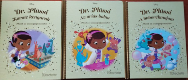Walt Disney - 3db Dr. Plüssi- Mesék az aranygyűjteményből: A buborékmajom,Az óriás bálna, Karate kenguruk