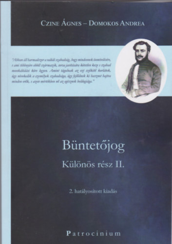 Domokos Andrea Czine Ágnes dr - Büntetőjog - Különös rész II.