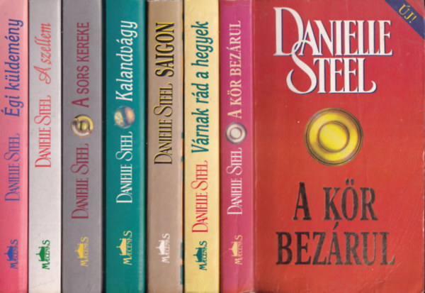 Danielle Steel - 7 db. romantikus regny (A kr bezrul + Vrnak rd a hegyek + Saigon + Kalandvgy + A sors kereke + A szellem + gi kldemny)