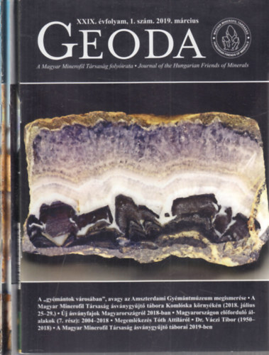 Geoda folyirat 2019/1-3. (teljes vfolyam, 3 db. lapszm)- A Magyar Minerofil Trsasg folyirata