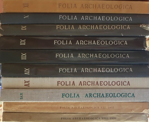 Mihalik Sndor  (szerk.) - Folia archaeologica VII-XVI. (1955-1964) vknyv