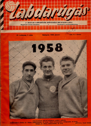Barcs Sndor  (szerk.) - Labdargs 1958, 1959 teljes vfolyamok egybektve