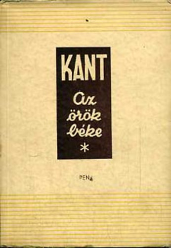 Immanuel Kant - Az rk bke (mrleg)