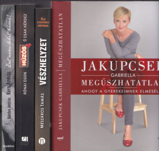 4 db riportk�nyv: Meg�szhatatlan + V�szhelyzet + H�z�s + Ezt nem lehet le�rni!