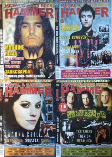 Lénárd László  (főszerk.) - Metal & Hard Rock Hammer, 2006/1., 3-5. (4 szórványszám)