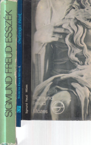 Sigmund Freud - 3 db. Freud kötet (Mózes + Önéletrajzi írások + Esszék)