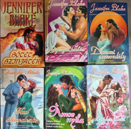 Jennifer Blake - (6 db) Jennifer Blake knyvcsomag: Stt sznjtk / Gyengd ruls / Dmoni szenvedly / Vad lmodozs / mor nyila / Az den illata
