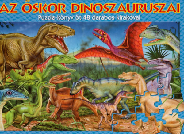 Garry Fleming - Az skor dinoszauruszai - Puzzle-knyv t 48 darabos kirakval