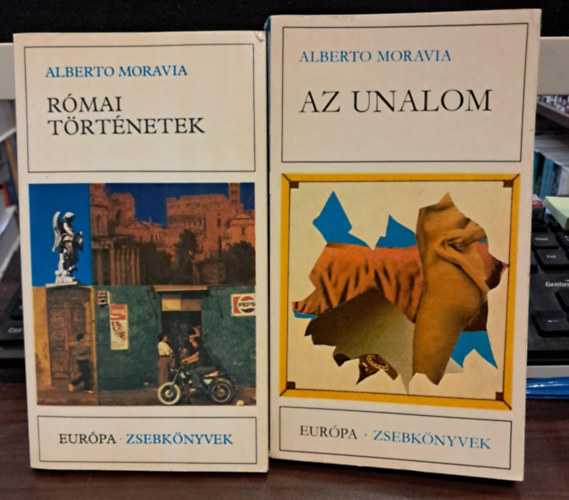 Alberto Moravia - 2 db Alberto Moravia k�tet: Az unalom + R�mai t�rt�netek