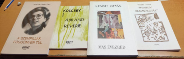 szab Istvn, Joanna Drazba, Kemsei Istvn Klcsey Ferenc - 4 ktet magyar vers: A szempillk fggnyn tl + brnd Reverie + Ms vezred + Mentem alkonygtjt