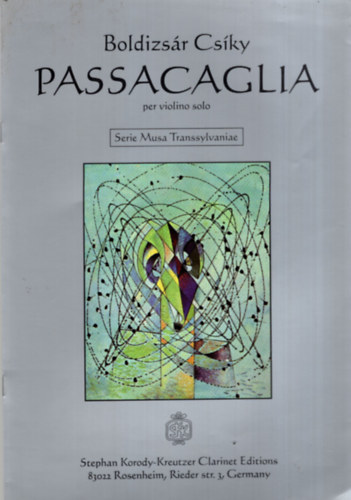 Boldizsr  Csky Passacaglia szlhegedre