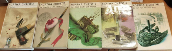 Agatha Christie - 5 db Agatha Christie, francia nyelv: jeux de glaces + la nuit qui ne finit pas + le mystre de listerdale + n. ou m. + mrs. Mac Ginty est morte