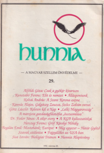 Kunszab� Ferenc  (f�szerk.) - Hunnia - A magyar szellem �nv�delme 29.