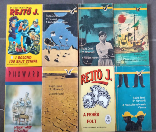 Rejt Jen  ( P. Howard ) - (8db) Rejt Jen knyvcsomag: Egy bolond szz bajt csinl / A lthatatlan lgi / A hrom testr afrikban / Az elveszett cirkl / Menni vagy meghalni / Csontbrigd / A fehr folt / A nma revolverek vrosa