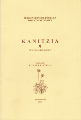 Kovcs J. Attila  (szerk.) - Kanitzia 9.