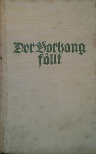 Gertha Bohl - Der Vorhang fallt