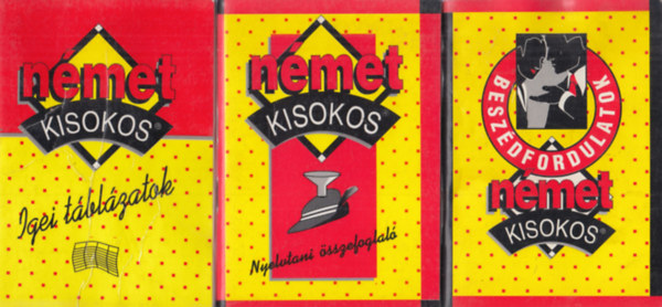 3 db N�met Kisokos f�zet: Igei t�bl�zatok + Nyelvtani �sszefoglal� + Besz�dfordulatok