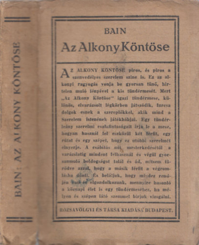 Bain F. W. - Az alkony kntse (hindu mese a szanszkrit kzirat nyomn)