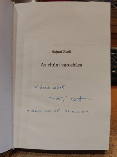 Bajnai Zsolt - Az eltnt vroshza