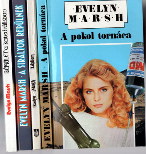 Evelyn Marsh - 4 db Evelyn Marsh: A pokol tornáca, Lázálom, Rémület a katedrálisban, A sirályok repülnek.