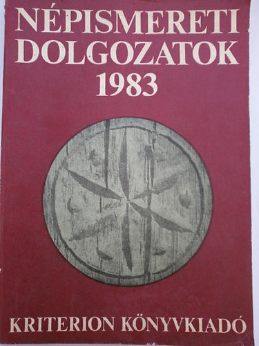 Kós- Faragó (szerk.) - Népismeret dolgozatok 1983